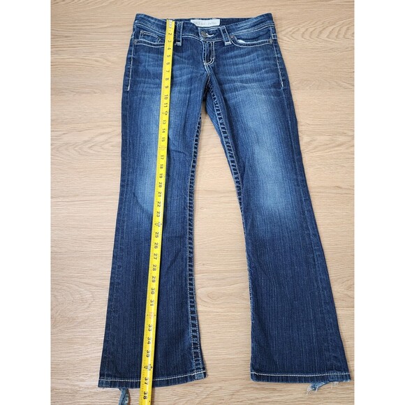 BKE Payton Jeans Womens 30 Stretch Blue Denim Pants 34x30 Distressed Flared - Picture 8 of 13